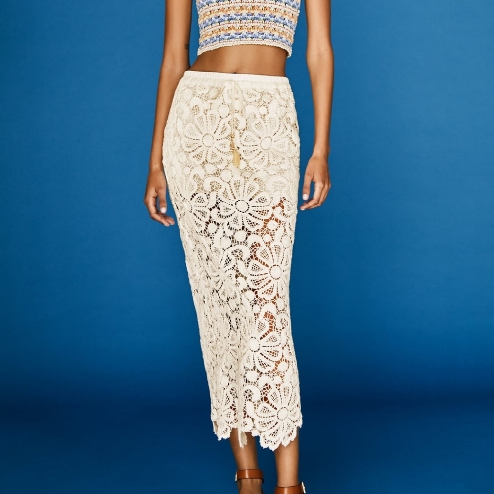 Zara Lace Skirt NWT